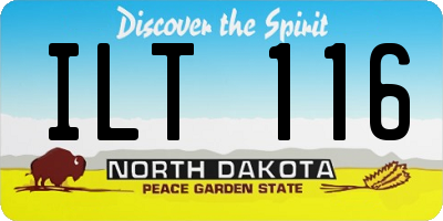 ND license plate ILT116