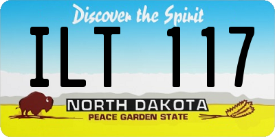 ND license plate ILT117