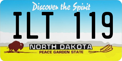 ND license plate ILT119