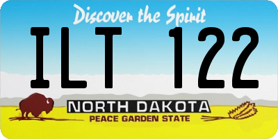 ND license plate ILT122