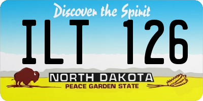 ND license plate ILT126