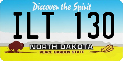 ND license plate ILT130