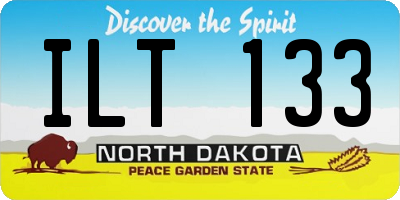 ND license plate ILT133