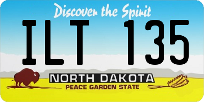 ND license plate ILT135