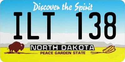 ND license plate ILT138