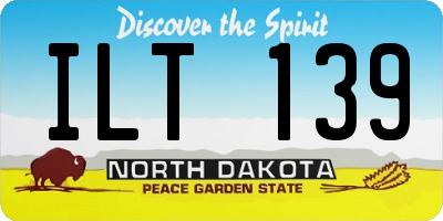 ND license plate ILT139
