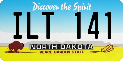 ND license plate ILT141