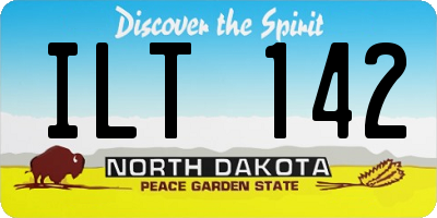 ND license plate ILT142