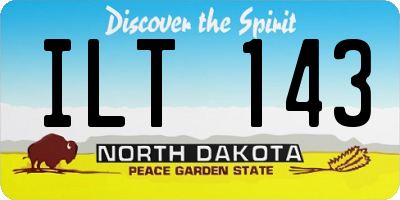 ND license plate ILT143