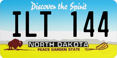 ND license plate ILT144