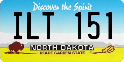 ND license plate ILT151