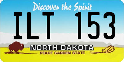 ND license plate ILT153
