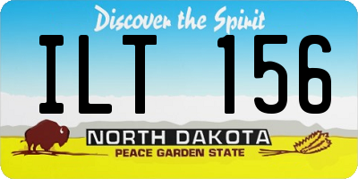 ND license plate ILT156