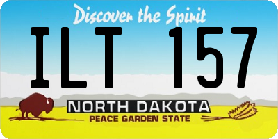 ND license plate ILT157
