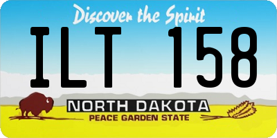 ND license plate ILT158