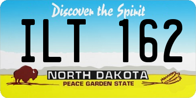 ND license plate ILT162