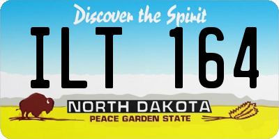ND license plate ILT164