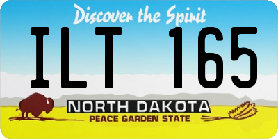 ND license plate ILT165