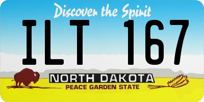 ND license plate ILT167