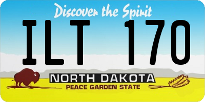 ND license plate ILT170