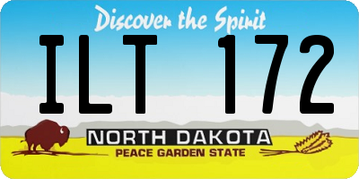 ND license plate ILT172