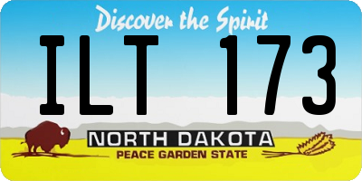 ND license plate ILT173
