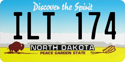 ND license plate ILT174