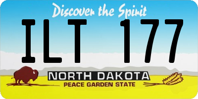 ND license plate ILT177