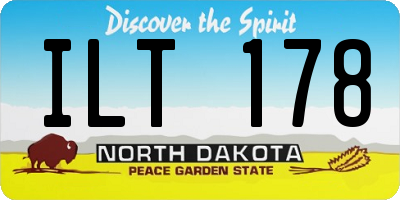 ND license plate ILT178