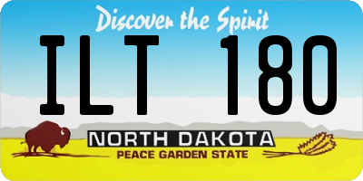 ND license plate ILT180