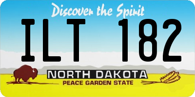ND license plate ILT182