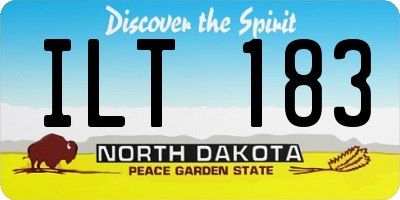 ND license plate ILT183