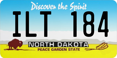 ND license plate ILT184