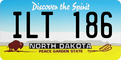 ND license plate ILT186