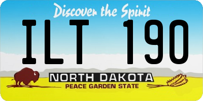 ND license plate ILT190
