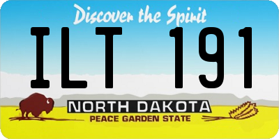 ND license plate ILT191