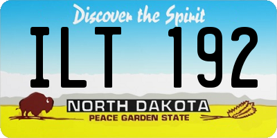 ND license plate ILT192