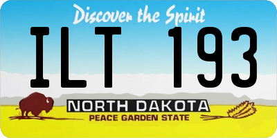 ND license plate ILT193
