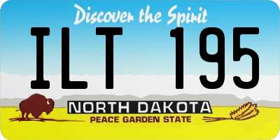 ND license plate ILT195