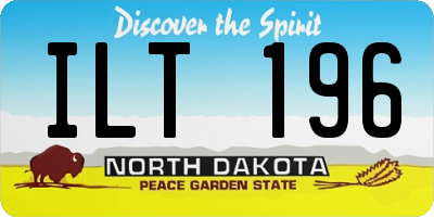 ND license plate ILT196