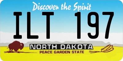 ND license plate ILT197