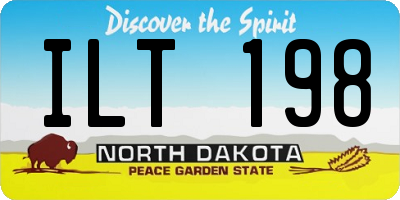 ND license plate ILT198
