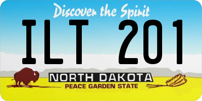 ND license plate ILT201
