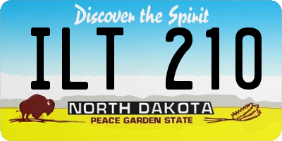 ND license plate ILT210