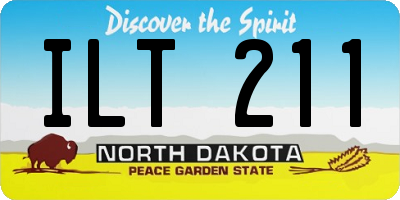 ND license plate ILT211