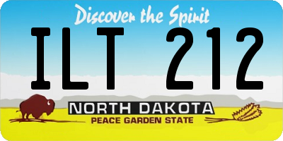 ND license plate ILT212