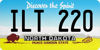 ND license plate ILT220