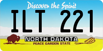 ND license plate ILT221