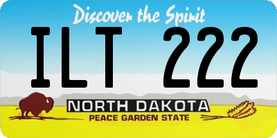 ND license plate ILT222