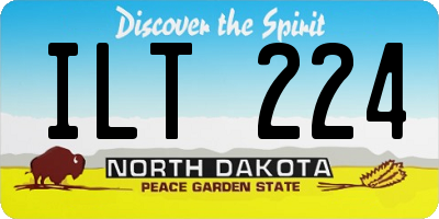 ND license plate ILT224